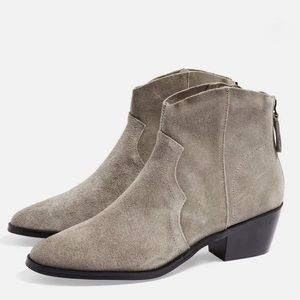 Topshop Betty Western Ankle Boot